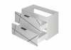 MEGSTYL WOOD-01 Szafka z umywalką 80cm biały mat  WOOD-0000-0109