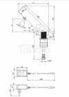 DEANTE Sense Bateria umywalkowa bezdotykowa z regulacją temperatury - 230/6V BQR_N29V