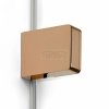 NEW TRENDY Kabina prysznicowa EVENTA COPPER SHINE WALK-IN U 90x200 szkło czyste 8mm Active Shield 2.0  EXK-6522