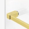 NEW TRENDY Kabina Walk In AVEXA GOLD BRUSHED 130CM z wieszakiem złota szczotkowana EXK-3148