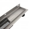 AQUALINE Odpływ liniowy przyścienny 2w1 ze stałym syfonem 80cm LS04800