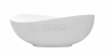 BESCO Wanna wolnostojąca Siya 160x92 + klik-klak chrom #WMD-160-S