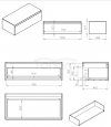 ELITA SZAFKA KOMODA SPLIT SLIM 100 1S ANTHRACITE MATT Z BLATEM PDW 168940/RE081004056010