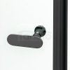 NEW TRENDY Kabina prysznicowa NEW SOLEO BLACK prostokątna pojedyncze drzwi uchylne 100x120x195  D-0232A/D-0149B