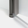 NEW TRENDY Kabina prysznicowa New Soleo Gunmetal Brushed, podwójne drzwi 70x70x195K-2173