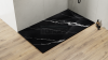 BESCO Brodzik prostokątny Vexo Marble Black 170x90 VMB-170-90-P