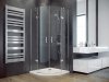 BESCO Kabina prysznicowa półokrągła 90x90x195 Viva Chrom VP-90-195-C