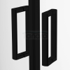 NEW TRENDY Kabina prysznicowa, półokrągła, R55 SUVIA BLACK 80x80x185 K-3577
