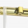 NEW TRENDY Kabina prysznicowa przyścienna PRIME LIGHT GOLD 110x90x200 K-1106/K-1134