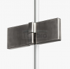 NEW TRENDY Kabina prysznicowa 90x80x200 Avexa Gunmetal Brushed pojedyncze drzwi EXK-3325/EXK-3355