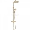 REA - Zestaw Prysznicowy Natryskowy z Termostatem LUNGO GOLD Złoty
