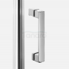NEW TRENDY Kabina NESTA chrom 2D prostokątna  80x90x200 czyste 6mm Active Shield 2.0 K-3657
