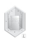NEW TRENDY Kabina NESTA chrom 1D pięciokątna L 80x80x200 czyste 6mm Active Shield 2.0 K-3685