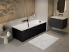 BESCO Obudowa wanny panel uni ryfle matt black 180 #OAPM-180URB