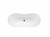 BESCO Wanna wolnostojąca Viya Matt B&W 170x72 + klik-klak chrom #WMMC-170V