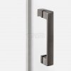 NEW TRENDY Drzwi wnękowe NESTA GUNMETAL BRUSHED 1D L 80x200 czyste 6mm Active Shield 2.0 D-0927A