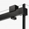 NEW TRENDY Kabina prysznicowa SOFTI BLACK X 1D prostokątna L 110x80x200 szkło czyste 8mm Active Shield 2.0 EXK-5385