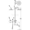 TRES THERM-BOX Zestaw baterii termostatycznej podtynkowej 2-drożnej Therm-box prysznicowej-28325002