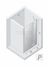 NEW TRENDY Drzwi wnękowe NESTA LIGHT GOLD 1D P 90x200 czyste 6mm Active Shield 2.0 D-0910A