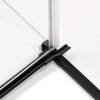 NEW TRENDY Kabina prysznicowa drzwi podwójne uchylne REFLEXA BLACK 100x120x200 EXK-1338/EXK-1341