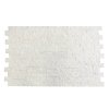 CAPITILE  - Panel ścienny Marmur Biały - kamienny marmur Stackstone Cristal White łupany, naturalny 10x36x0,8-1,3 cm /opakowanie 0,396m2/