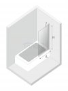 NEW TRENDY Parawan nawannowy NEW MODUS WHITE  70x150 EXK-2337
