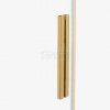 NEW TRENDY Drzwi wnękowe SMART GOLD BRUSHED 2D U 150x200 szkło czyste 8mm Active Shield 2.0 EXK-7521