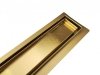 AQUALine - Odpływ liniowy posadzkowy złoty/gold 2w1 pod płytkę 120cm L04GL