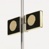 NEW TRENDY Drzwi wnękowe New Soleo Light Gold, pojedyncze, składane prawe 80x195 D-0463A