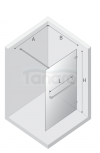 NEW TRENDY  Kabina prysznicowa AVEXA COPPER BRUSHED walk-in U 130x200 szkło czyste 8mm Active Shield 2.0  EXK-7172