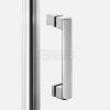 NEW TRENDY Kabina NESTA chrom 2D półokrągła  100x100x200 czyste 6mm Active Shield 2.0 K-3683