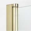 NEW TRENDY Drzwi wnękowe NEW SOLEO LIGHT GOLD PLUS 1D U 120x195 czyste 6mm Active Shield 2.0  wsp. prostopadły D-0942A-WP