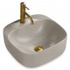 REA - Umywalka nablatowa LUIZA GREY MAT 42