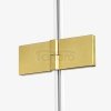 NEW TRENDY Kabina prysznicowa AVEXA GOLD BRUSHED 1D L 80x100x200 szkło czyste 6mm Active Shield 2.0 EXK-1734