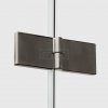NEW TRENDY Drzwi wnękowe NESTA GUNMETAL BRUSHED 1D L 80x200 czyste 6mm Active Shield 2.0 D-0927A