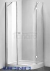 WANA - Kabina prysznicowa półokrągła drzwi pojedyncze otwierane SILENA Easy Clean linia PERFECT