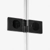 NEW TRENDY Kabina prysznicowa drzwi pojedyncze uchylne REFLEXA BLACK 100x70x200 POLSKA PRODUKCJA 