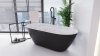 BESCO Wanna wolnostojąca Moya B&W 170 + klik klak chrom #WMD-170-MBW