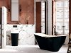 BESCO Wanna wolnostojąca Viya Matt B&W 170x72 + klik-klak chrom #WMMC-170V