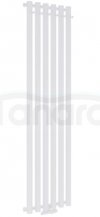 AQUAFORM - Grzejnik łazienkowy ASAMI PLUS pionowy 1500X332 416W / przył. dolne 50MM z wieszakami biały  GRŁ-G/AP-1500X332-B