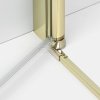 NEW TRENDY Drzwi wnękowe NEW SOLEO LIGHT GOLD PLUS 1D U 150x195 czyste 6mm Active Shield 2.0  wsp. prostopadły D-0987A-WP