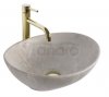 REA - Umywalka nablatowa SOFIA Beige Matt