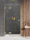 NEW TRENDY Drzwi prysznicowe wnękowe AVEXA GOLD SHINE Linia Platinium 80x200cm 