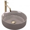REA - Umywalka nablatowa SAMI Beige Shiny