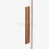 NEW TRENDY Drzwi wnękowe SMART COPPER BRUSHED 1D U 120x200 szkło czyste 8mm Active Shield 2.0 EXK-7645