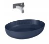 ELITA UMYWALKA RIKA 52x40 NABLATOWA, CERAMICZNA NAVY BLUE MATT 146050/RE040520087030