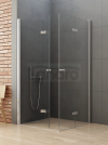 NEW TRENDY Kabina prysznicowa New Soleo Drzwi składane, podwójne 100x80 D-0150A/D-0152A