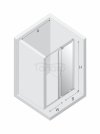 NEW TRENDY Drzwi wnękowe SMART COPPER BRUSHED 1D U 170x200 szkło czyste 8mm Active Shield 2.0 EXK-7650