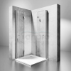 REA - Kabina prysznicowa MODUŁ FOLD N2 prostokątna podwójne drzwi składane 80x100