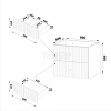 MEGSTYL Szafka pod umywalkę 2S 60cm kaszmir AQUA-0000-0005909